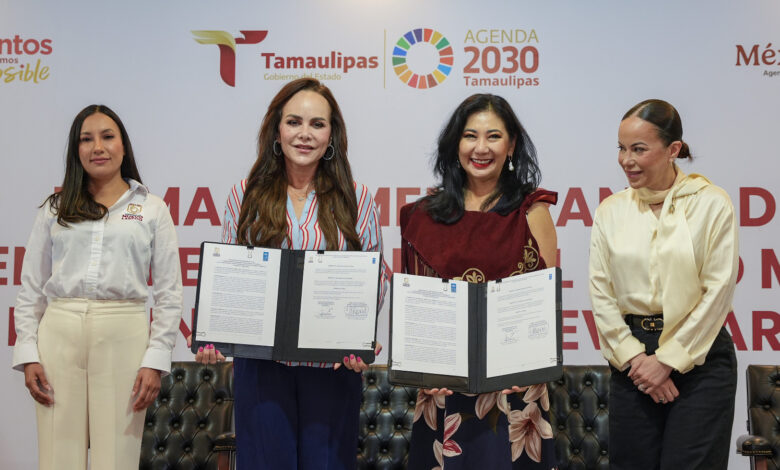 Carmen Lilia Canturosas firmó una alianza con la ONU para fortalecer la equidad de género en Nuevo Laredo