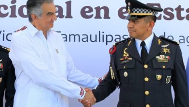 El general Mauricio Cansino Báez asumió la coordinación estatal de la Guardia Nacional en Tamaulipas. Américo Villarreal destacó la coordinación entre corporaciones para fortalecer la seguridad.