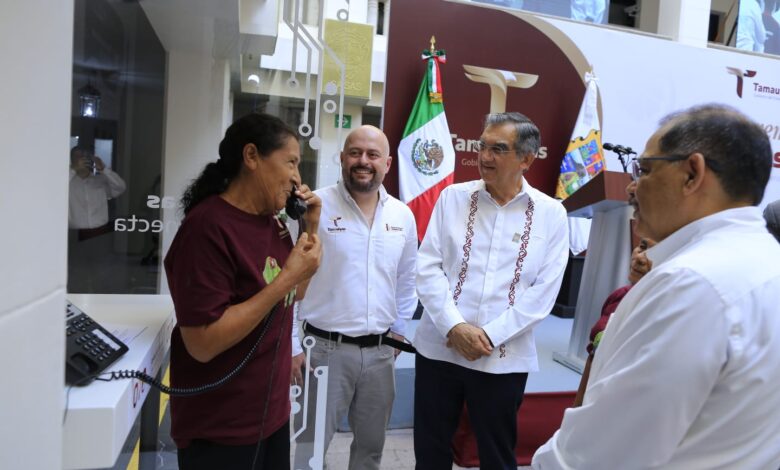 Tamaulipas presentó las plataformas "Tamaulipas Te Conecta" y "Tamaulipas te Atiende", que ofrecerán llamadas gratuitas a Estados Unidos desde 12 municipios y un nuevo sistema de atención ciudadana mediante el 070.