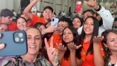 La presidenta Claudia Sheinbaum envió un reconocimiento especial a estudiantes y docentes de la UAT al concluir el evento “Honestidad y Resultados Tamaulipas” en Ciudad Victoria.