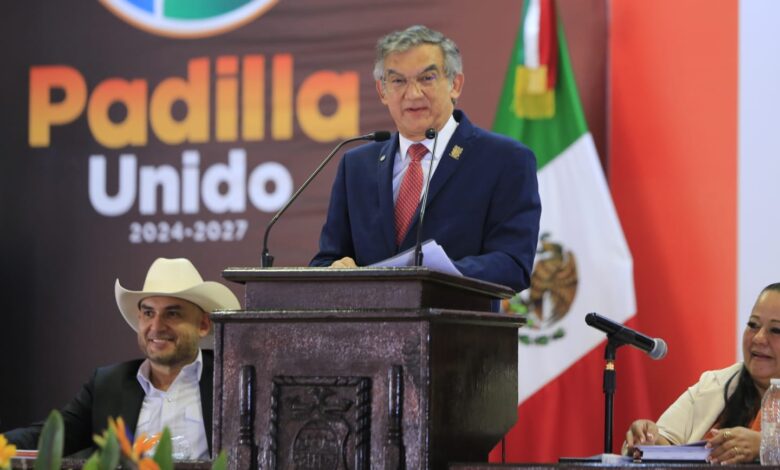 Américo Villarreal instruyó rehabilitar la vía Plan de Ayala-San Patricio y destacó que Padilla ha recibido cerca de 731 mdp en recursos estatales y federales.