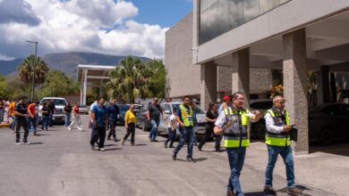 a comunidad universitaria participó en el simulacro de evacuación y repliegue realizado en el Centro de Excelencia de la UAT.