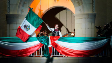 Más de 45 mil personas se reunieron en la explanada del Palacio Federal para celebrar el Grito de Independencia en Nuevo Laredo.