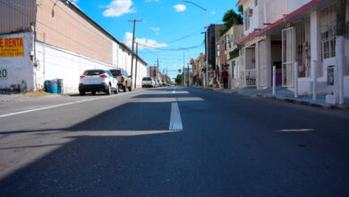 La alcaldesa Carmen Lilia Canturosas entregó obras de rehabilitación vial en tres sectores de Nuevo Laredo.