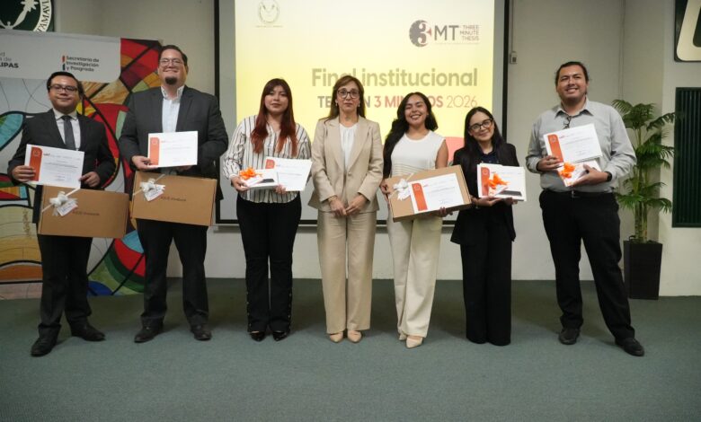 La UAT realizó por primera vez el concurso “Tesis en 3 Minutos”, con más de 100 estudiantes y Christian Ramos como ganador de doctorado y representante nacional.