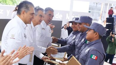 El gobernador Américo Villarreal anunció una beca del 90% para egresados de formación policial que continúen con la Licenciatura en Seguridad Pública.