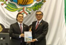Humberto Armando Prieto Herrera presentó el balance de los primeros dos años de la Legislatura 66, en una sesión solemne con la presencia del gobernador Américo Villarreal Anaya.
