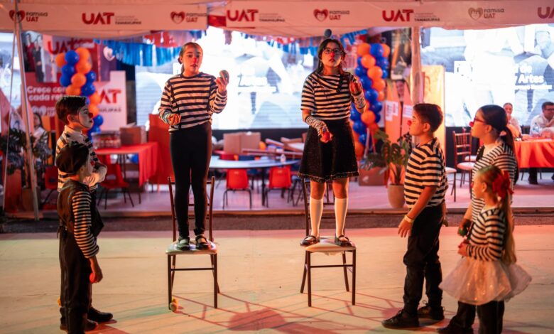 Talleres artísticos de la UAT presentaron muestras de canto, danza, teatro y otras disciplinas durante la Feria Tamaulipas 2026.