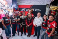 Dámaso Anaya recorrió el pabellón de la UAT durante la inauguración de la Feria Tamaulipas 2026, donde la Universidad presenta su oferta académica y cultural.