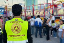 Personal de Protección Civil atiende reportes médicos y participa en la búsqueda de menores extraviados en la Feria Tamaulipas 2026.