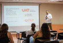 La UAT inició la formación de la cuarta generación de la Brigada Universitaria de Primeros Auxilios Psicológicos en el Campus Victoria.