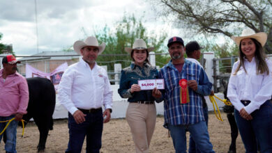 La alcaldesa Carmen Lilia Canturosas encabezó la segunda edición del Concurso del Novillo Gordo, con la participación de 21 ejemplares.
