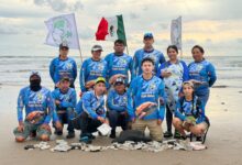 CONIBIO Global inició una jornada de limpieza en Playa Bagdad, donde recolectó más de 200 fragmentos presuntamente relacionados con el vuelo de Starship.