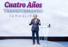 El gobernador Américo Villarreal Anaya encabezó el encuentro “Cuatro Años Transformando Tamaulipas”, donde integrantes de su gabinete presentaron resultados de sus dependencias.