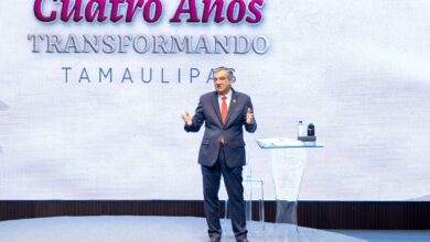 El gobernador Américo Villarreal Anaya encabezó el encuentro “Cuatro Años Transformando Tamaulipas”, donde integrantes de su gabinete presentaron resultados de sus dependencias.