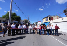 Carmen Lilia Canturosas entregó obras de recarpeteo en tres vialidades de Nuevo Laredo.