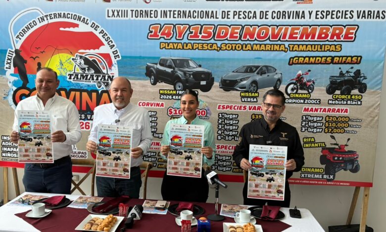Playa La Pesca recibirá el 73 Torneo Internacional de Pesca de Corvina y Especies Varias, con una bolsa de 300 mil pesos en premios.